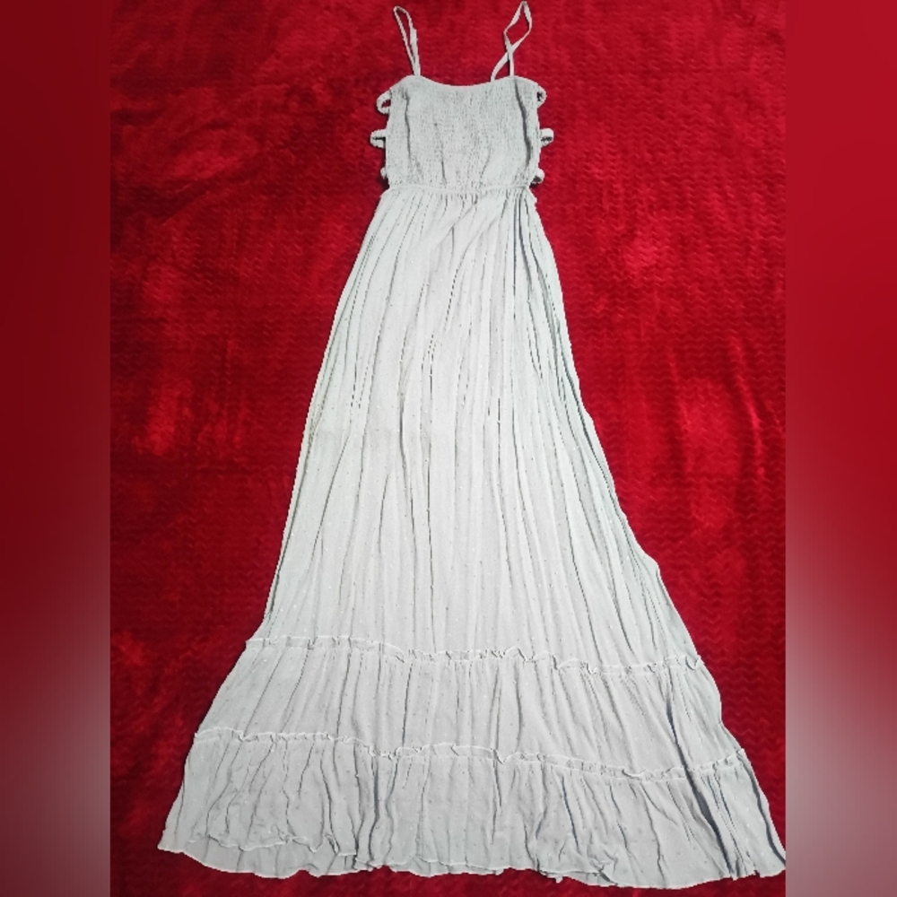 Rue21 Gray Tiered Maxi Sundress